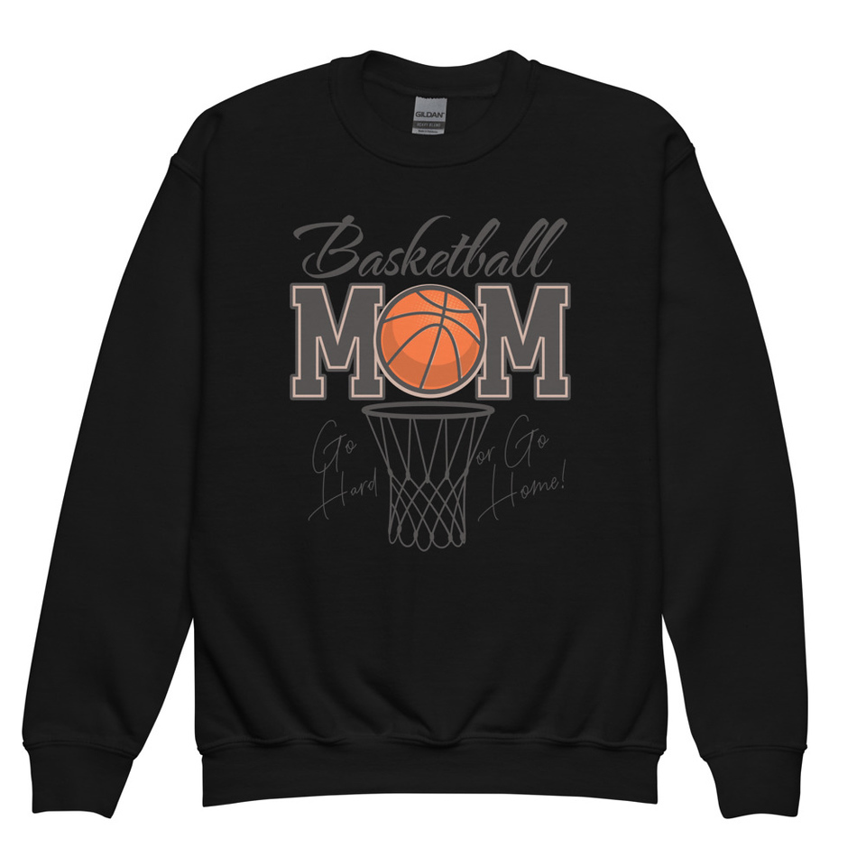 Basketball Mom - Mother's Day Youth Crew Neck Sweatshirt