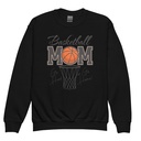 Basketball Mom - Mother's Day Youth Crew Neck Sweatshirt
