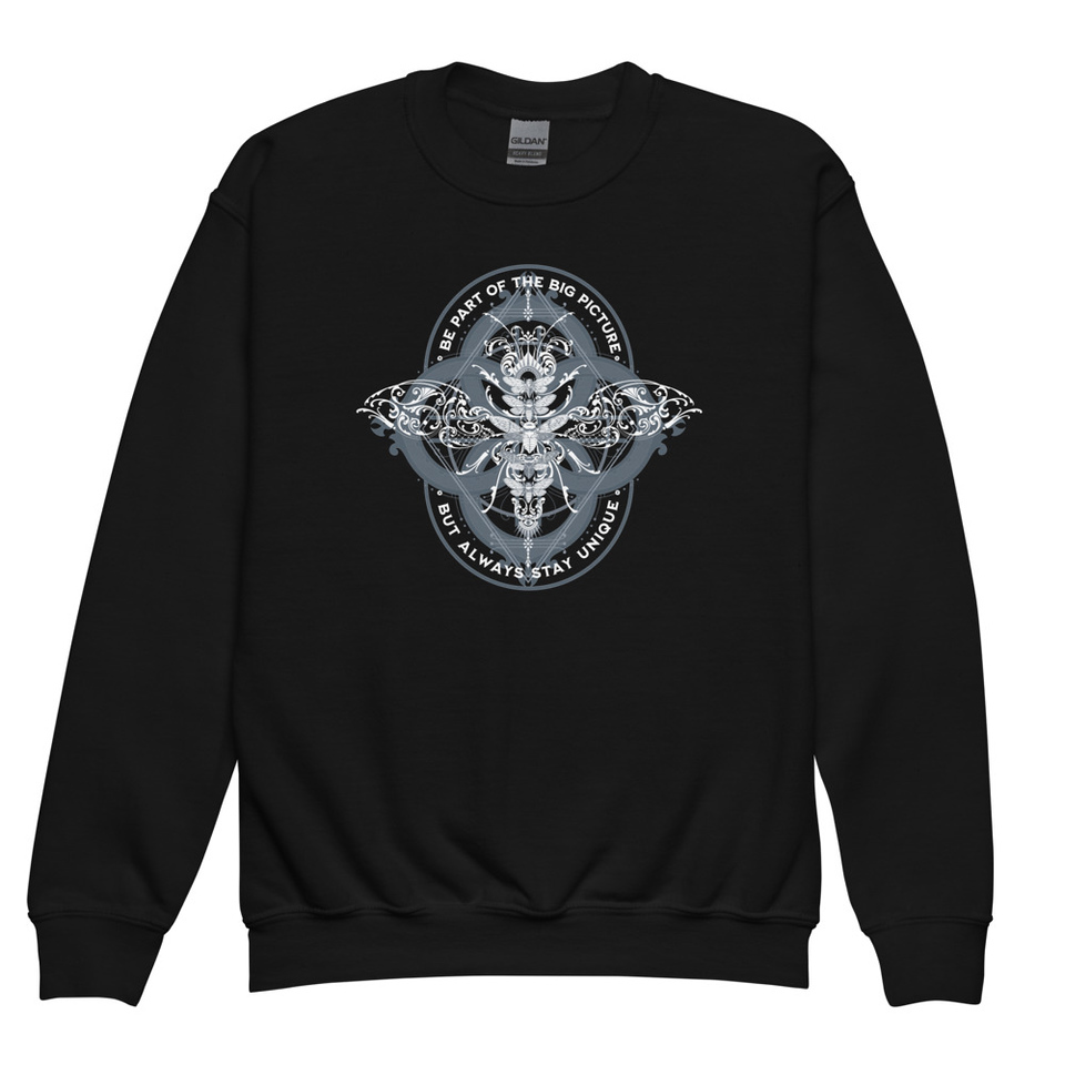 Be Part of the Big Picture - Insect Youth Crew Neck Sweatshirt