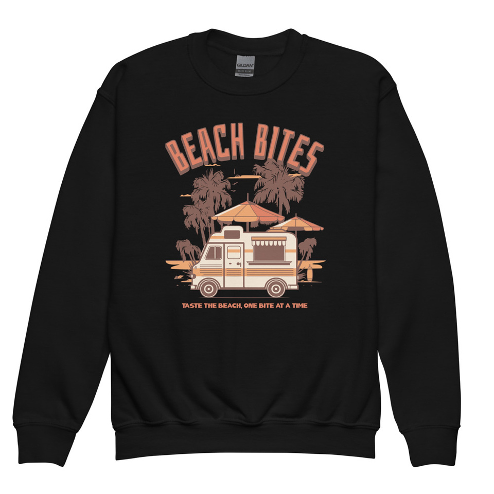 Beach Bites Youth Crew Neck Sweatshirt