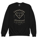 Black Diamonds - Elegant Youth Crew Neck Sweatshirt