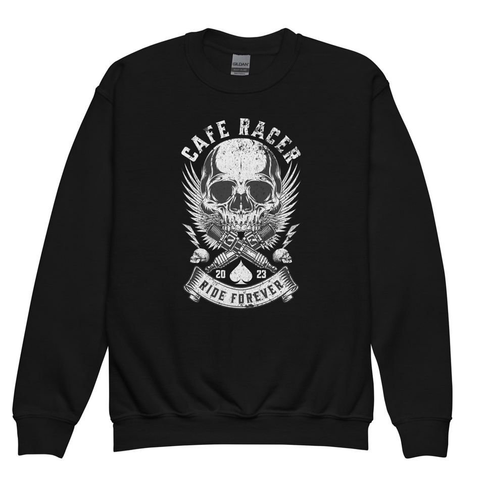 CAFE RACER Youth Crew Neck Sweatshirt