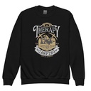 Camping Emblem Youth Crew Neck Sweatshirt