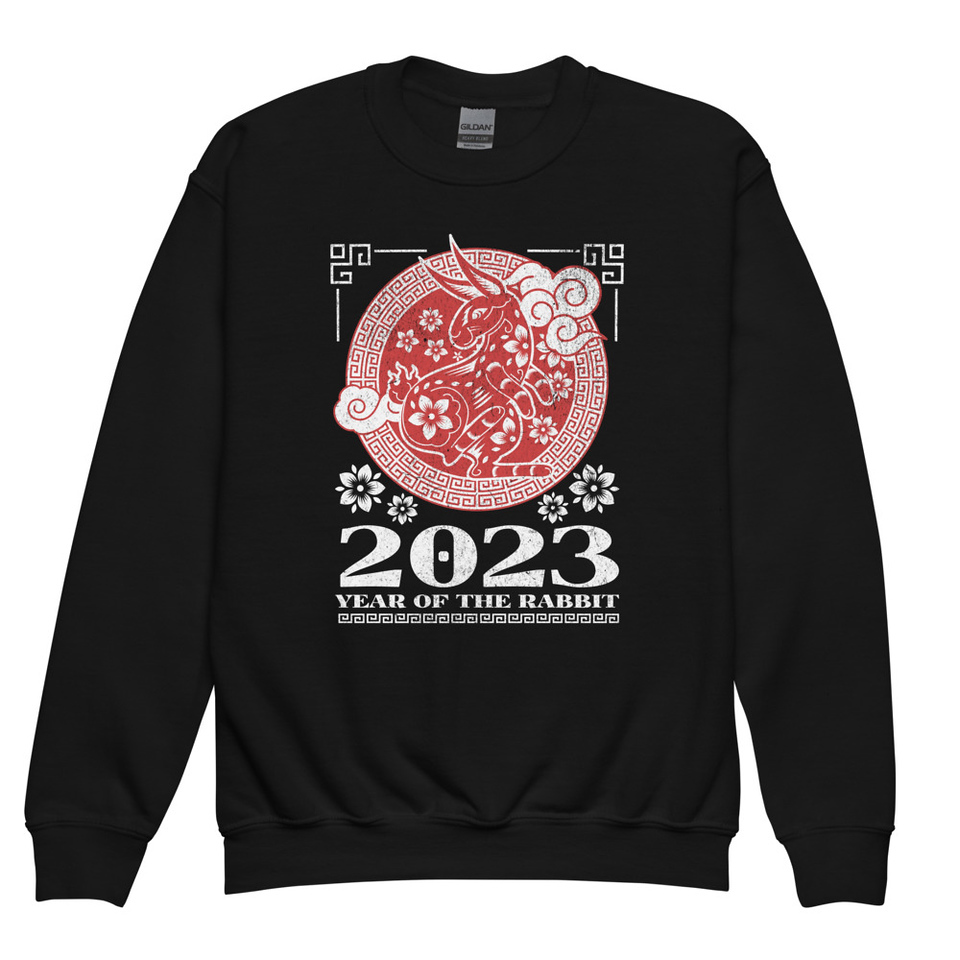 Chinese Lunar Year - Rabbit Youth Crew Neck Sweatshirt
