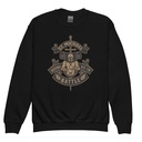 Defend us in battle - Knight with sword Youth Crew Neck Sweatshirt