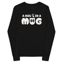 A Hug in a Mug - Funny Cartoon Youth Long Sleeve Tee