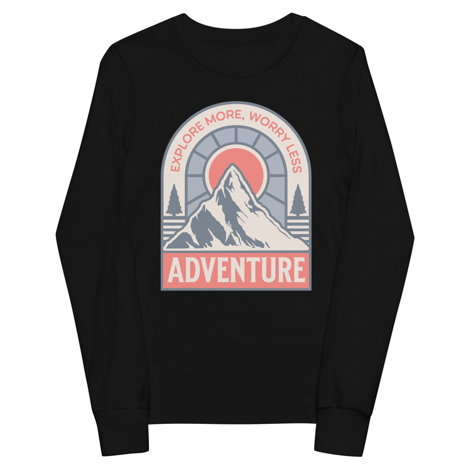 Adventure - Mountain Climbing Youth Long Sleeve Tee