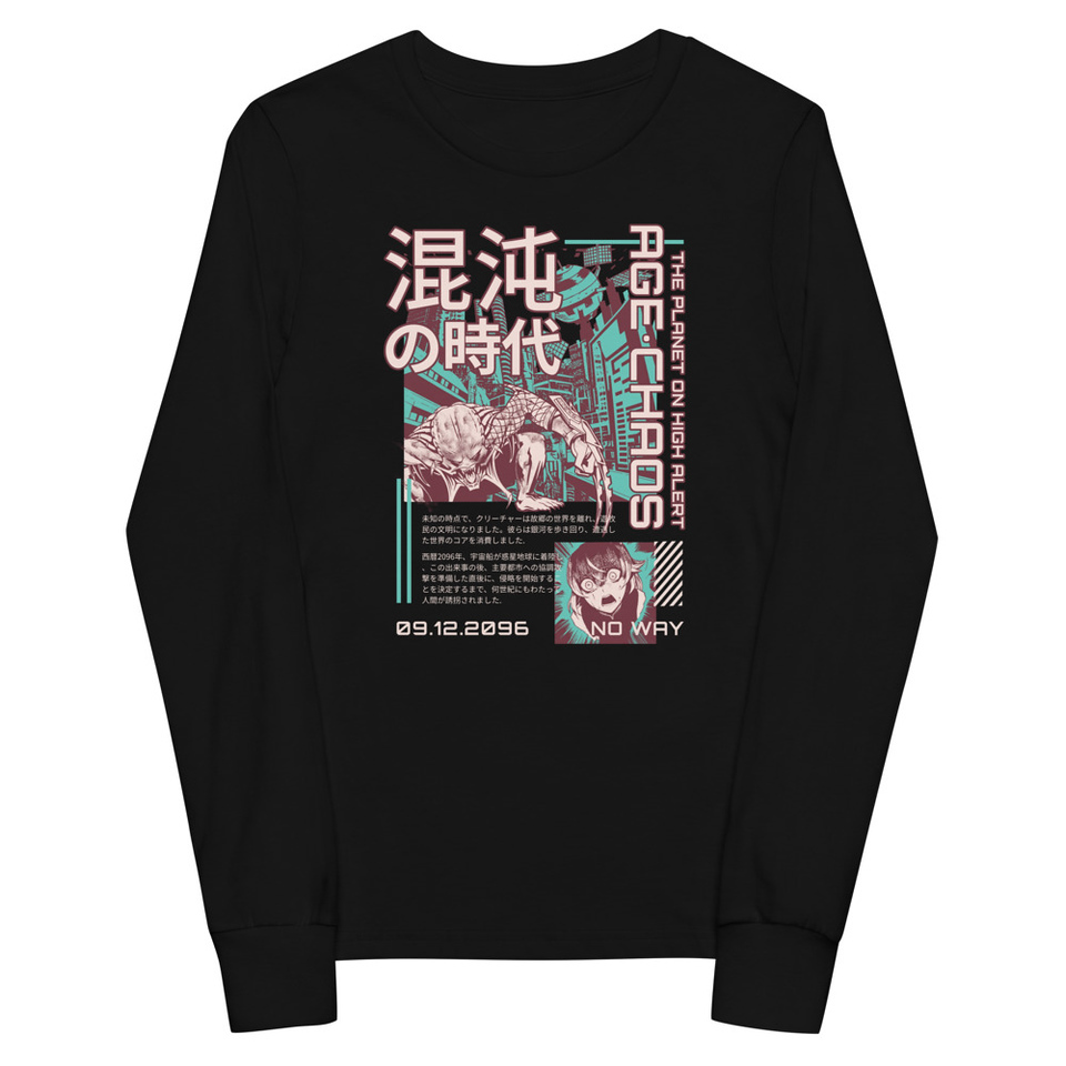 Age of Chaos - Japanese Anime Youth Long Sleeve Tee