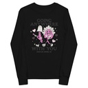 Anywhere With You - Typographic Cartoon Streetwear Youth Long Sleeve Tee