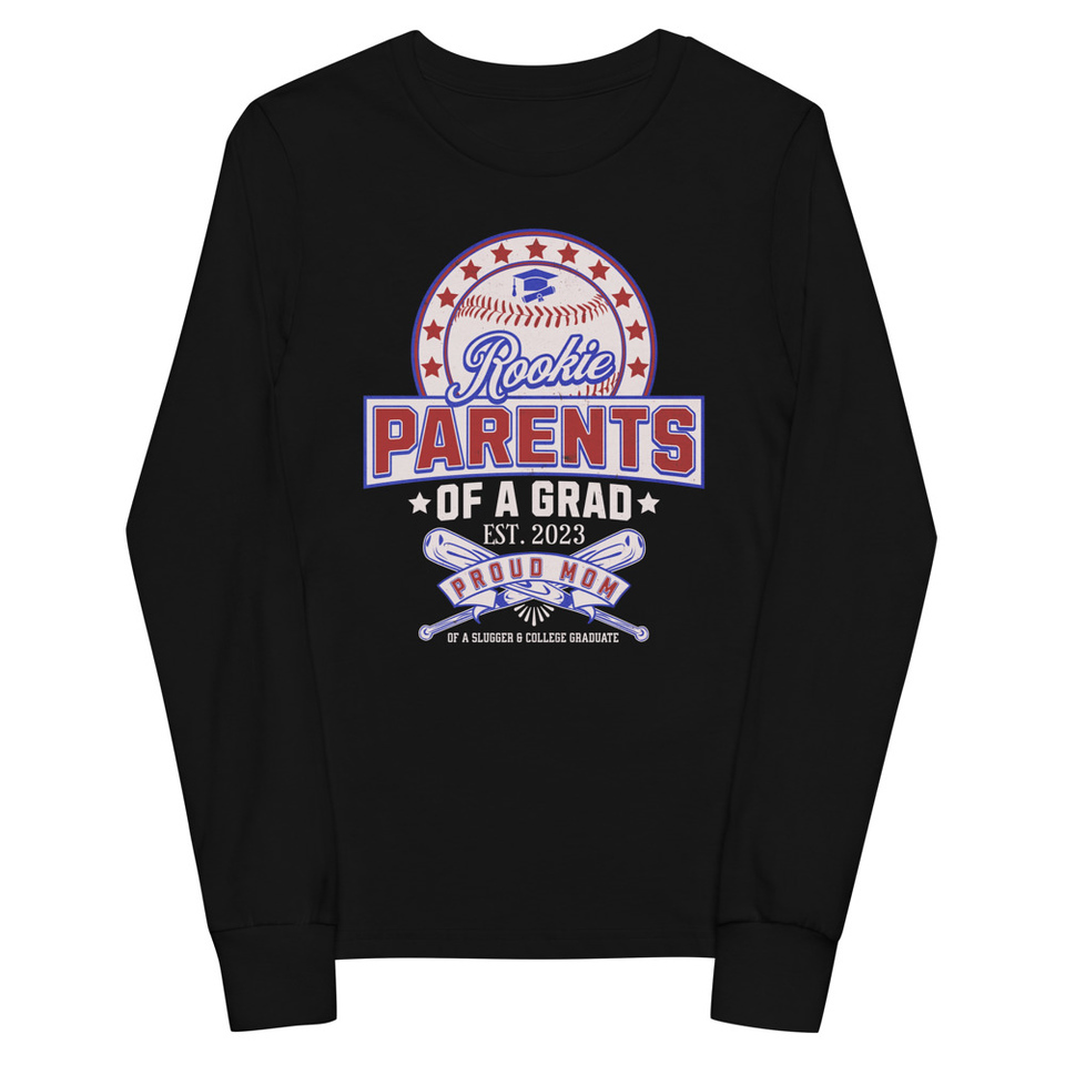 Baseball Mom Of A Graduate Youth Long Sleeve Tee