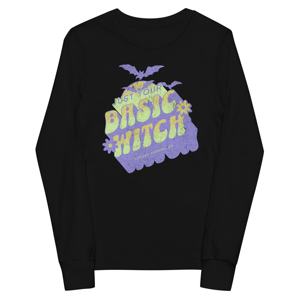 Basic Witch - Halloween Youth Long Sleeve Tee