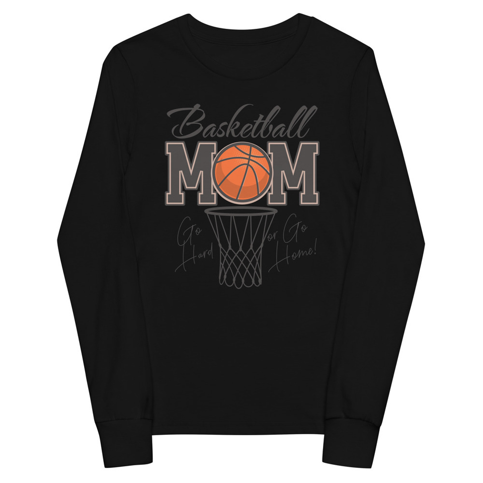 Basketball Mom - Mother's Day Youth Long Sleeve Tee