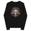 Belzebeast Pentagram - Halloween Skull with Snake Youth Long Sleeve Tee