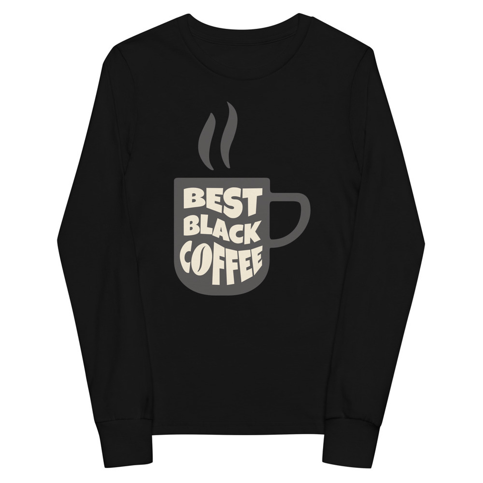 Best Black Coffee - Hot Cup Youth Long Sleeve Tee