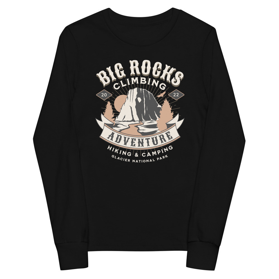 Big Rocks Climbing - Outdoor Adventure Youth Long Sleeve Tee