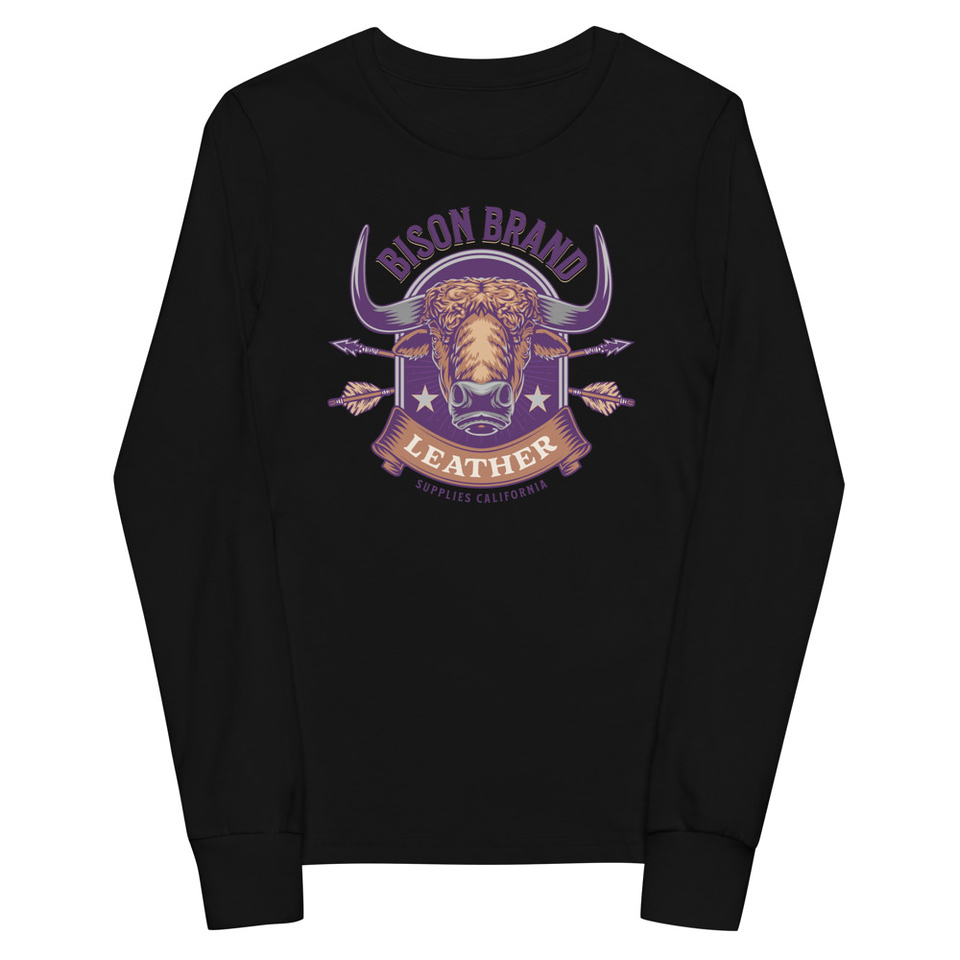 Bison Brand Leather - Animal Youth Long Sleeve Tee