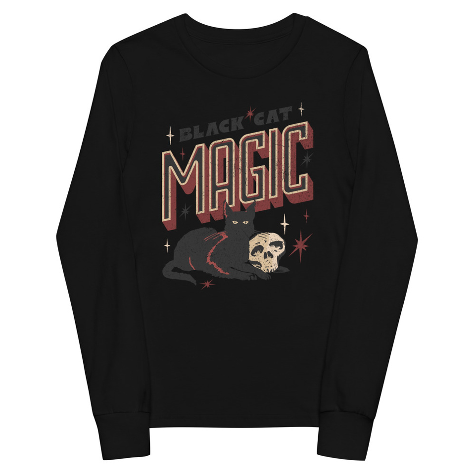 Black Cat Magic Youth Long Sleeve Tee