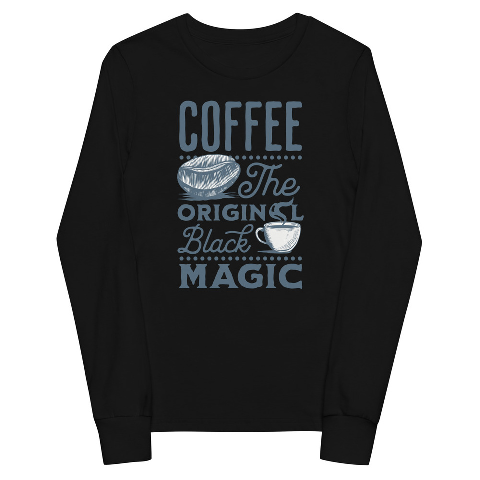 Black Magic Coffee - Simple Cup Youth Long Sleeve Tee