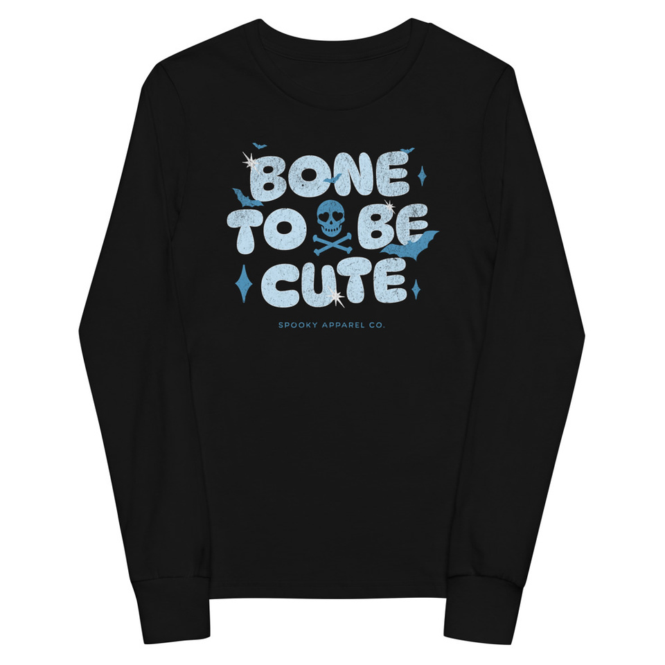 Bone To Be Cute - Halloween Youth Long Sleeve Tee