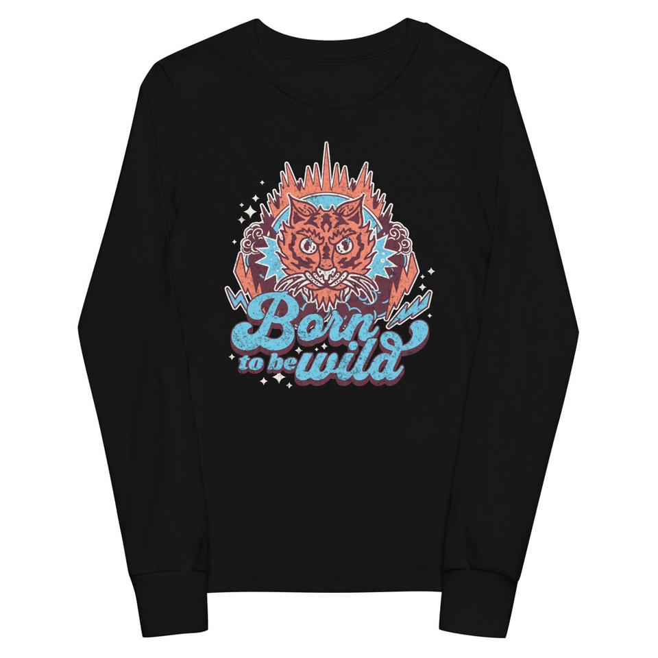 Born to be Wild - Tiger Youth Long Sleeve Tee