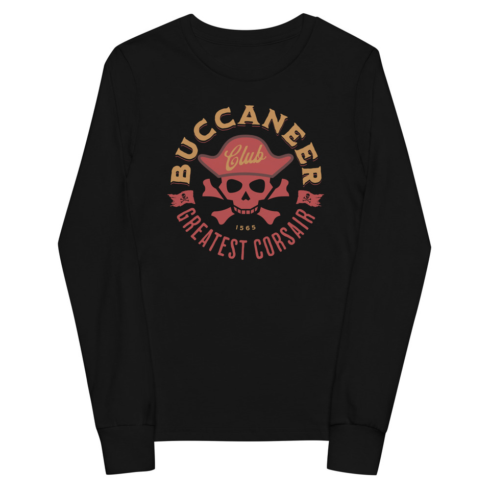 Buccaneer Club - Pirate Skull Youth Long Sleeve Tee