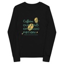 Caffeine Cartoon Youth Long Sleeve Tee