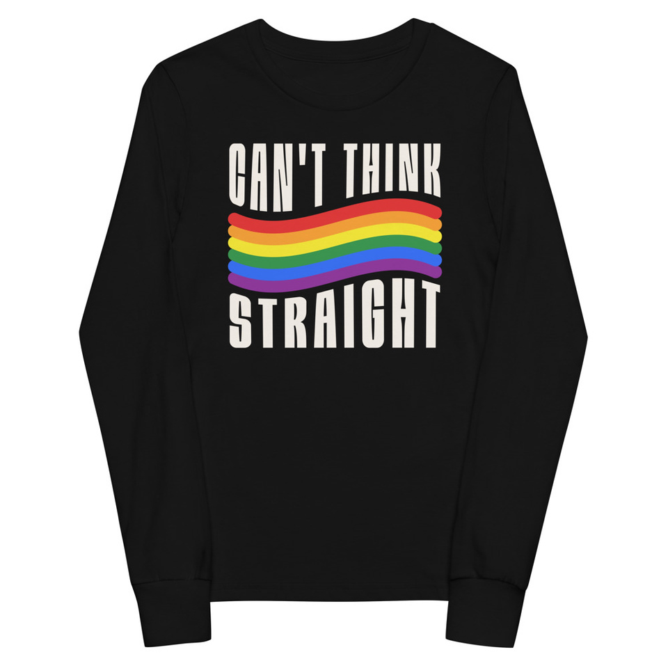 Can't Think Straight Youth Long Sleeve Tee