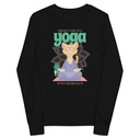 Cat Yoga - Cute Meditation Youth Long Sleeve Tee