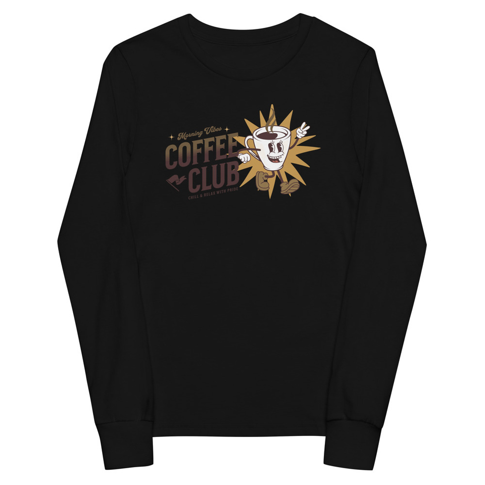 Coffee Club Youth Long Sleeve Tee