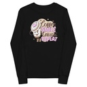 Coffee is Happiness - Retro Cartoon Mascot Youth Long Sleeve Tee