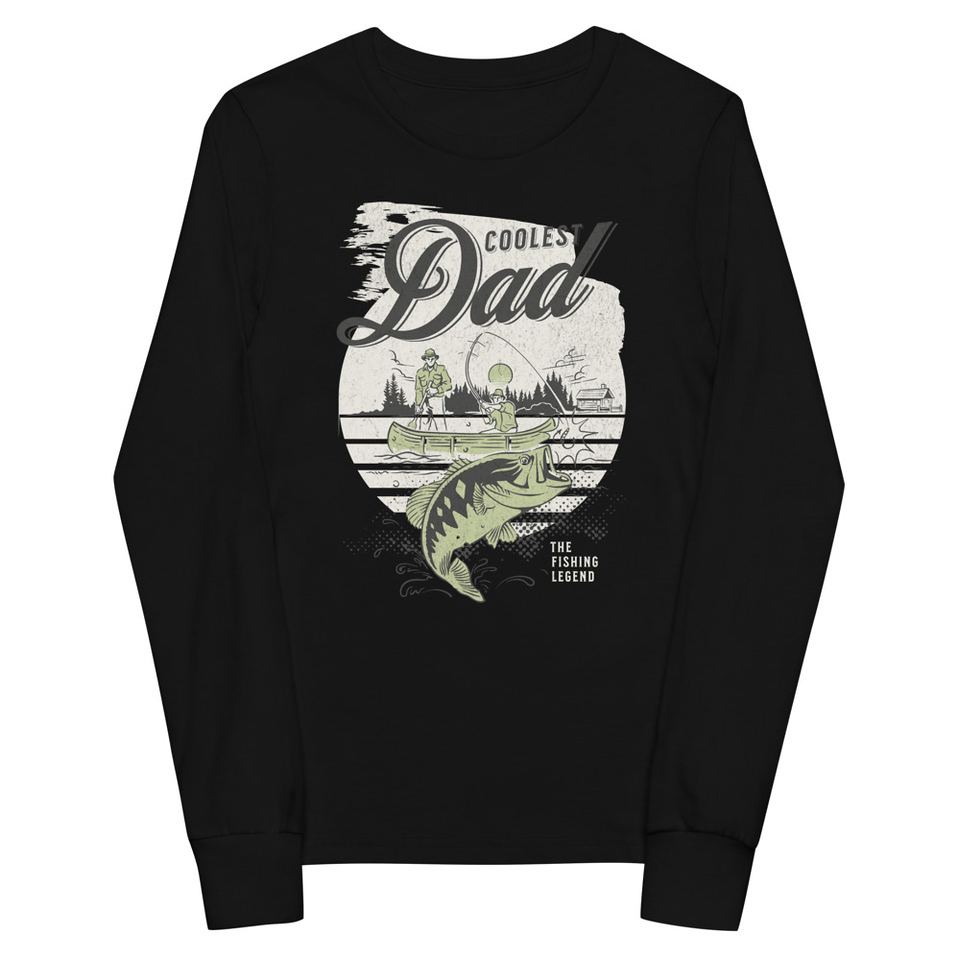 Coolest Dad Youth Long Sleeve Tee