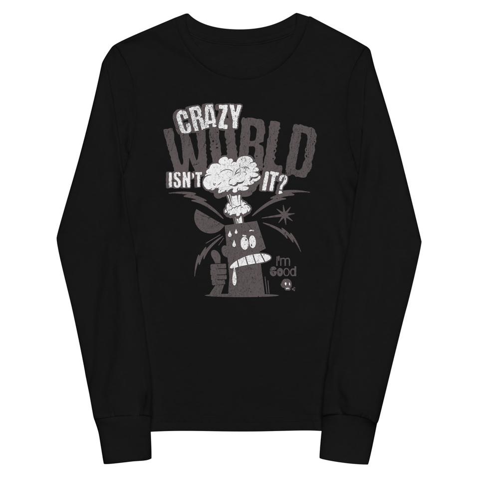 Crazy World Youth Long Sleeve Tee