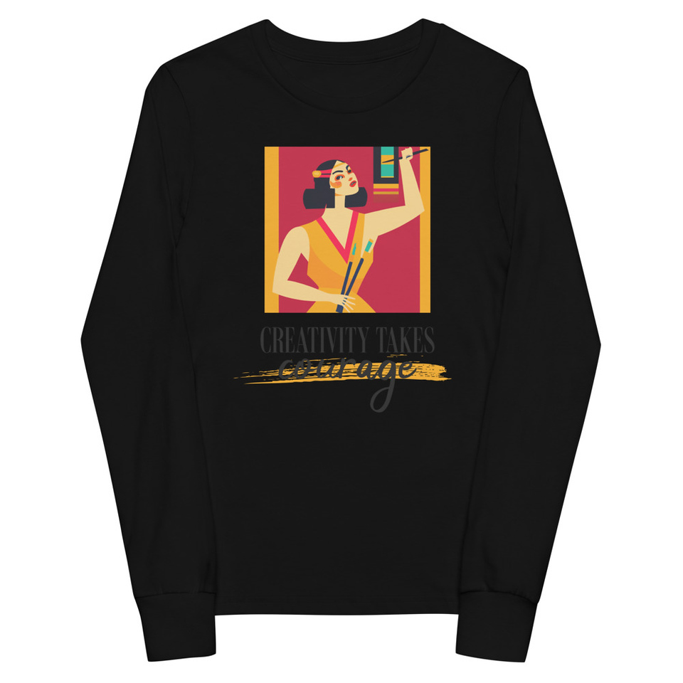 Creativity Takes Courage Youth Long Sleeve Tee