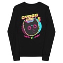 Cyber Cat - Neon Color Youth Long Sleeve Tee