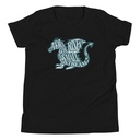 A Dragon Rises - Typographic Lettering Youth Staple Tee