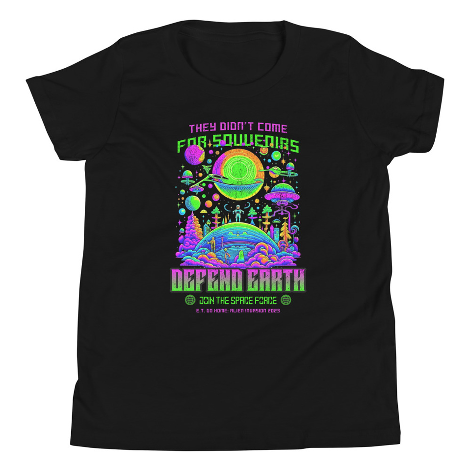Alien Invasion Youth Staple Tee
