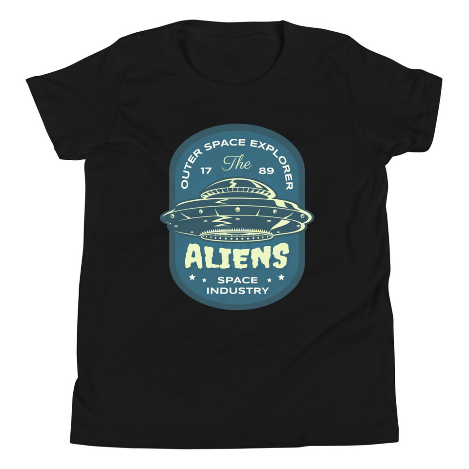 Aliens Outer Space Explorer - UFO Youth Staple Tee