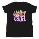 All Genders are Valid Youth Staple Tee