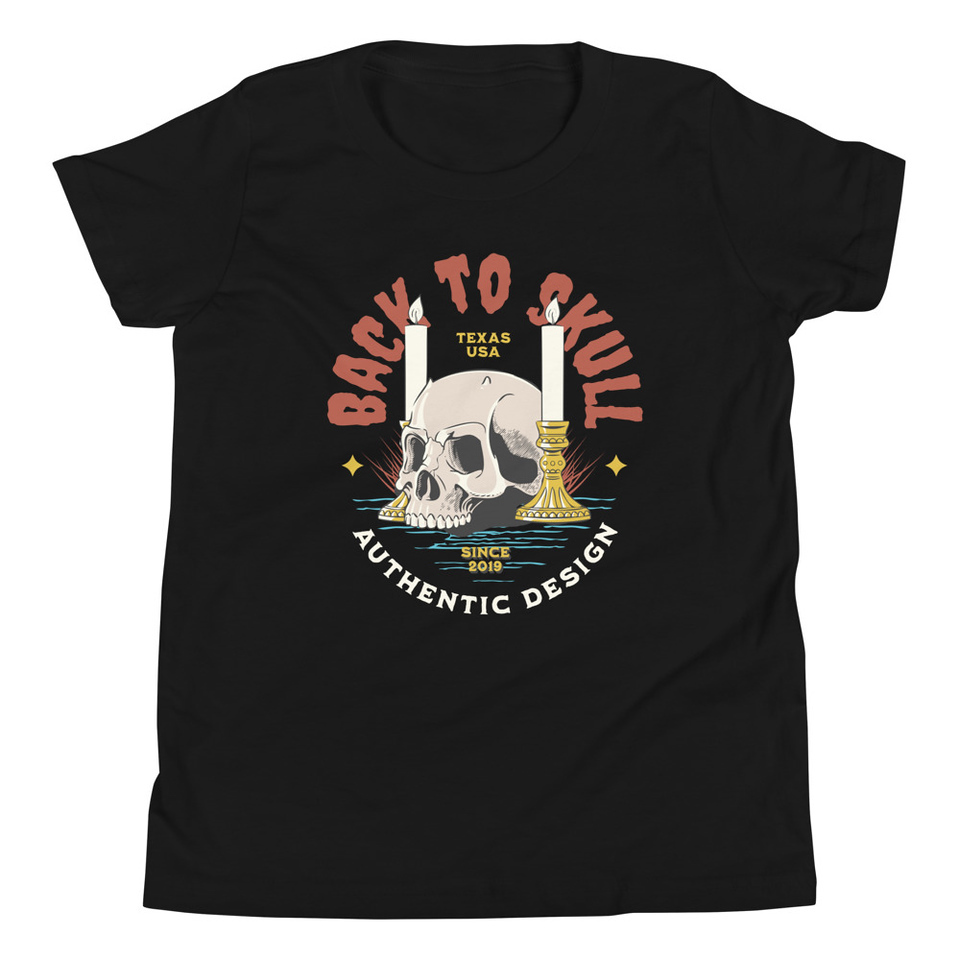 Back to Skull - Authenthic Design  Youth Staple Tee