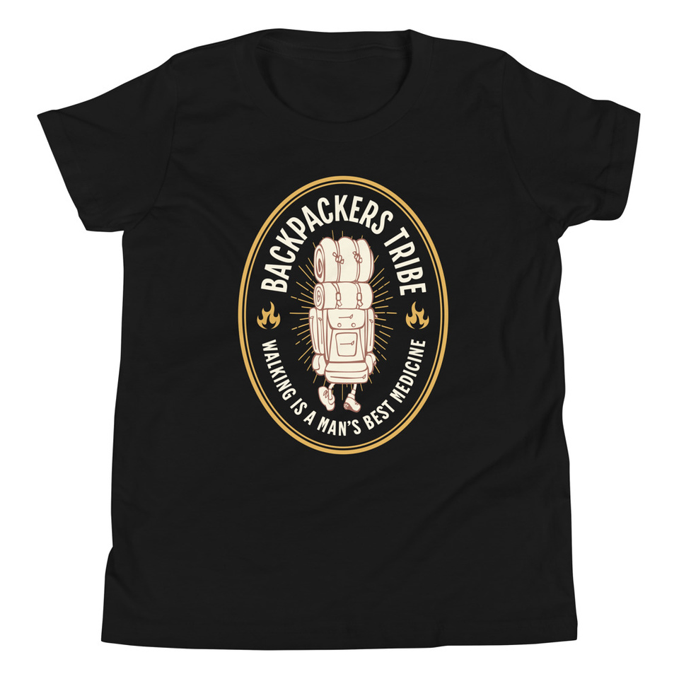 Backpackers Tribe - Adventure Badge Youth Staple Tee