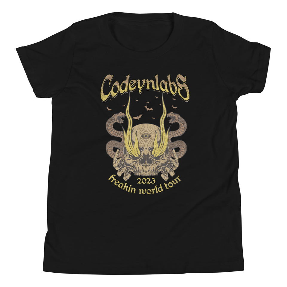 Band Merchandise Tour Illustration Youth Staple Tee