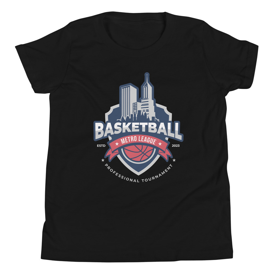 Basketball Sports Logo Youth Staple Tee