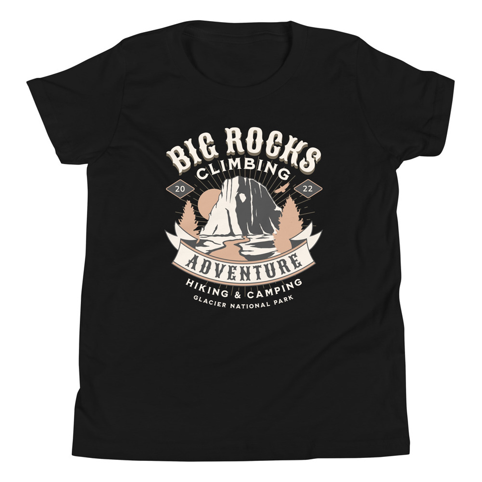 Big Rocks Climbing - Outdoor Adventure Youth Staple Tee
