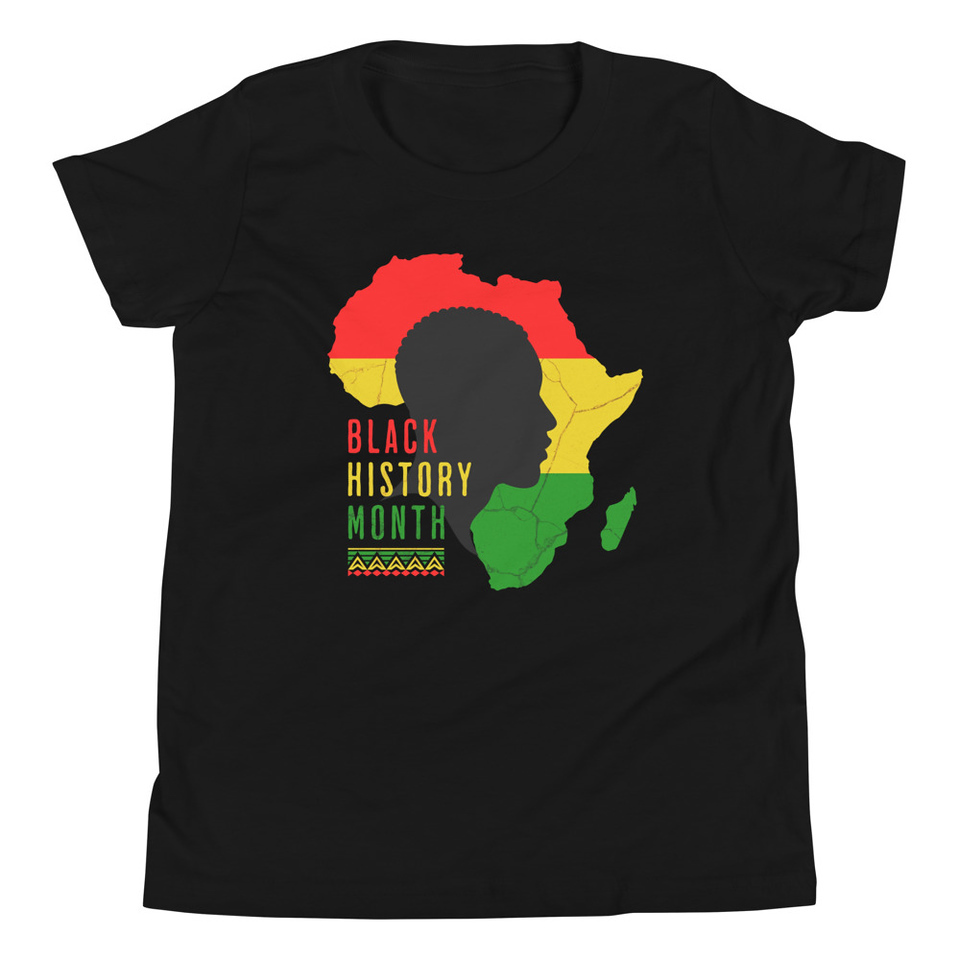 Black History Month - African Continent Youth Staple Tee