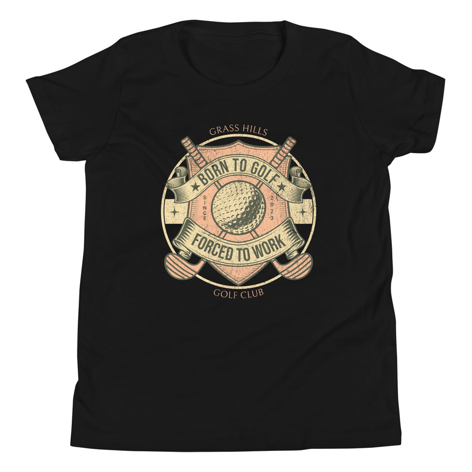 Born To Golf Youth Staple Tee