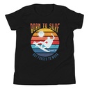 Born to Surf - But Forced to Work Youth Staple Tee
