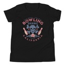 Bowling Derby Champs - Grunge Skull Youth Staple Tee