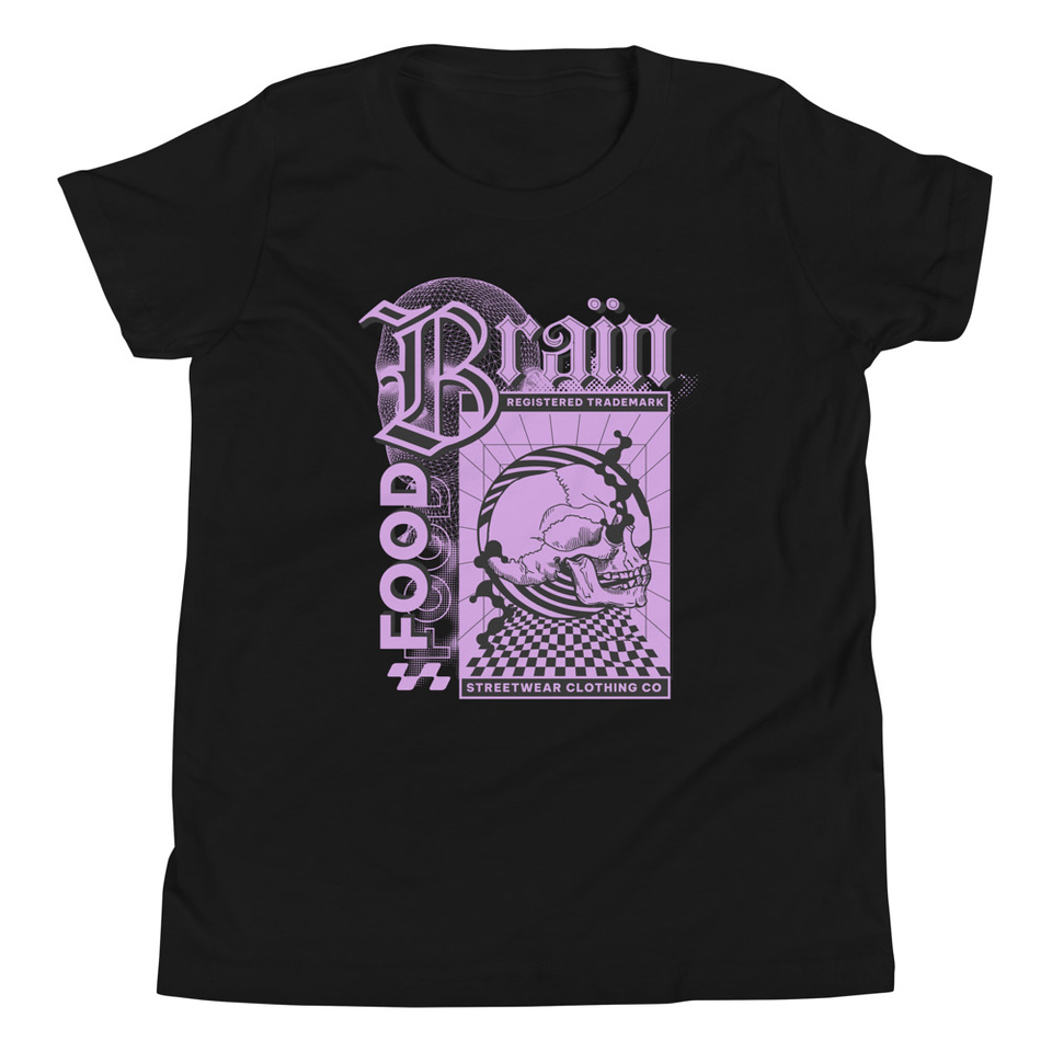 Brain Food - Y2K Skull Streetwear Youth Staple Tee