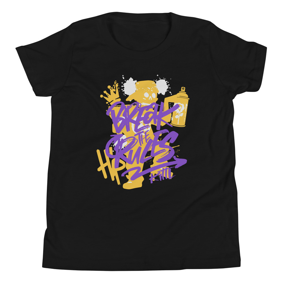 Break the Rules Graffiti - Spray Paint Youth Staple Tee