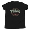 Christmas Tree Farm - Vintage Holiday Badge Youth Staple Tee